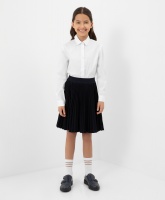 Юбка расклешенная синяя Gulliver, школьная форма для девочек  фото, kupilegko.ru